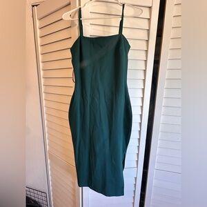 Lulu's Green Cocktail Dress Spaghetti Strap